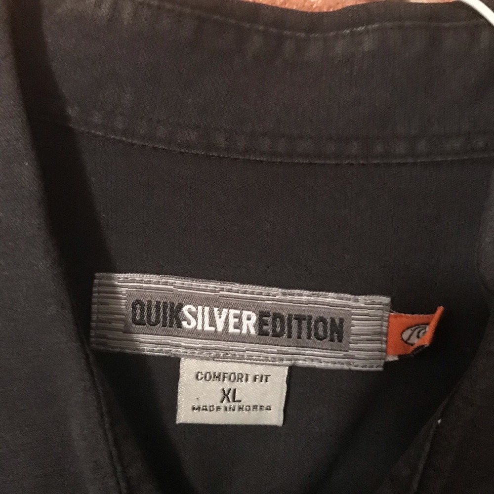 Quicksilver Button up Shirt with Palm Trees